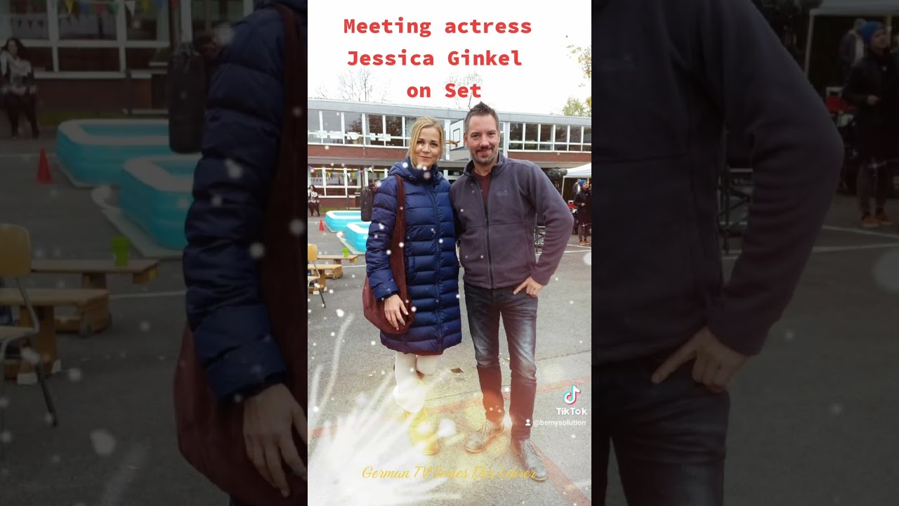 Frank from Feuermond meets Jessica Ginkel on Set