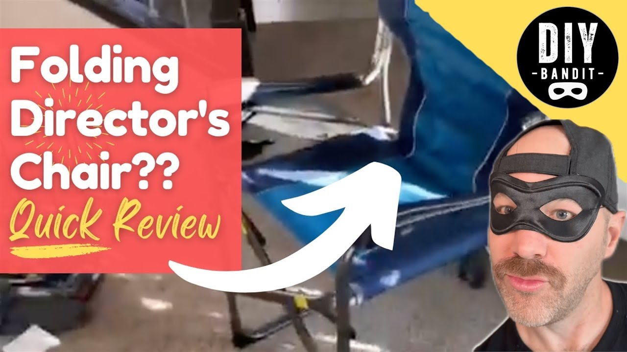 🔥 Timber Ridge Folding Director's Chair w/ Side Table ➔ Quick Review