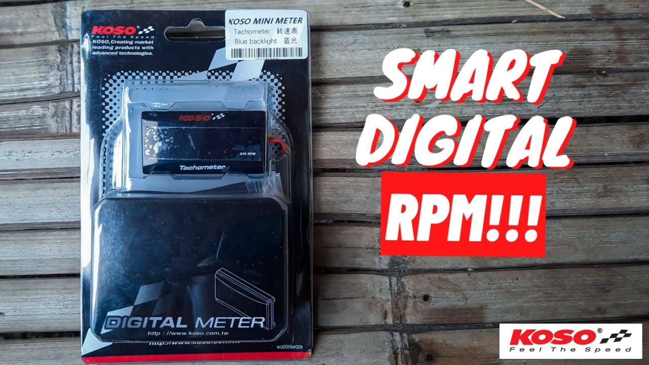 UNBOXING & REVIEW TACHOMETER KOSO | DIGITAL RPM KOSO