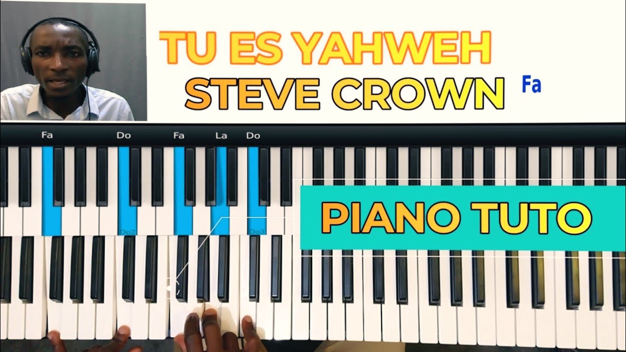 Tu es Yahweh piano 🎹 Tuto pour les débutants  #24