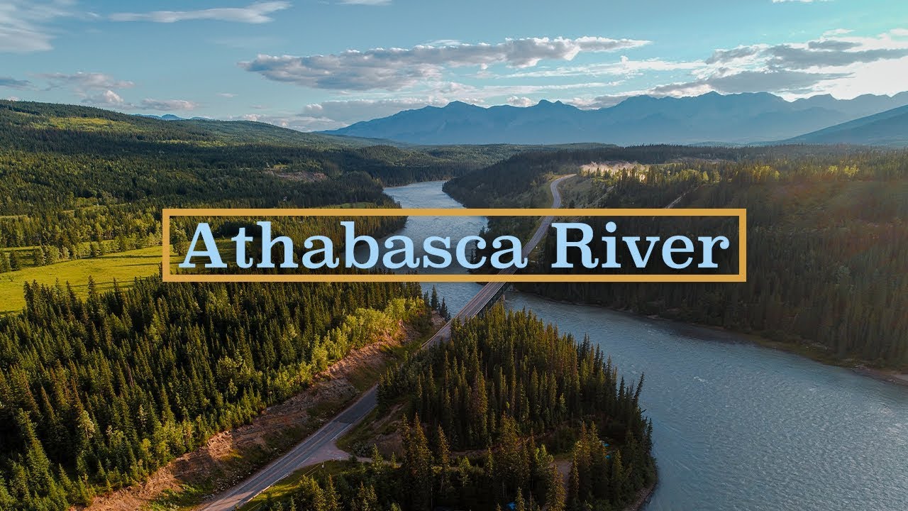 Athabasca River, Alberta Drone Video
