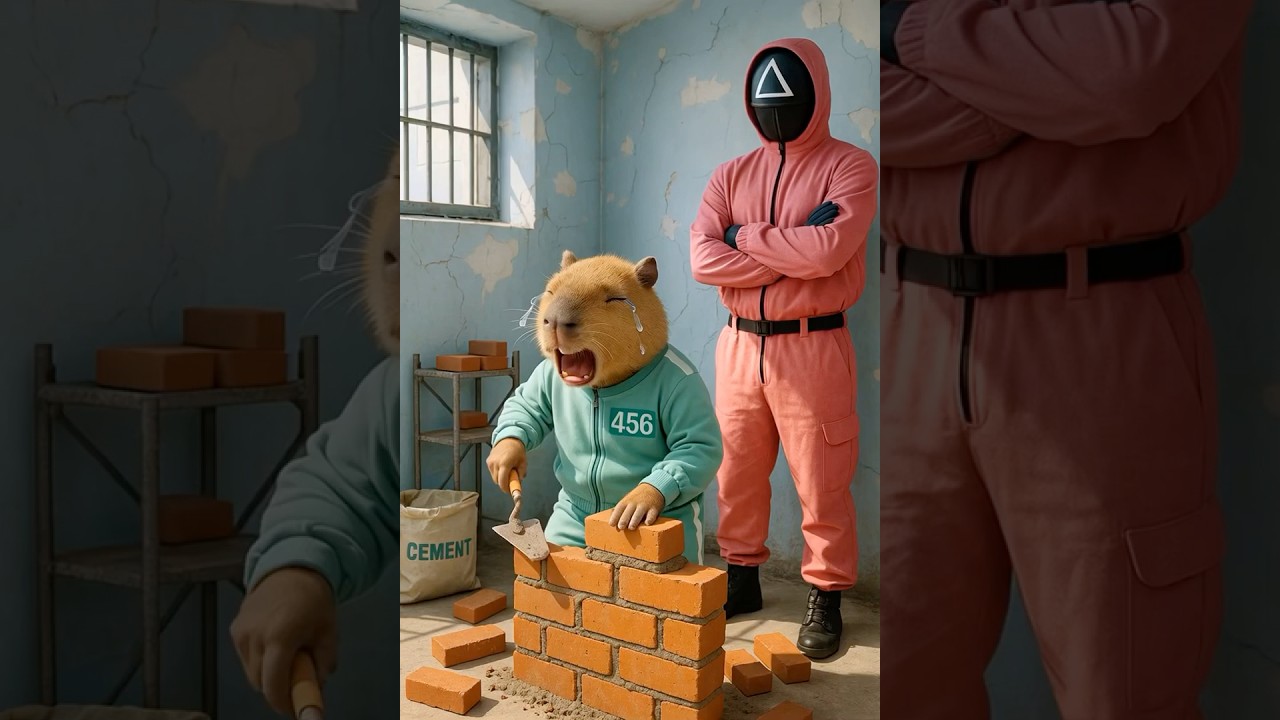 Fat Cat vs. Capybara | Fat Cat Becomes a Construction Worker!