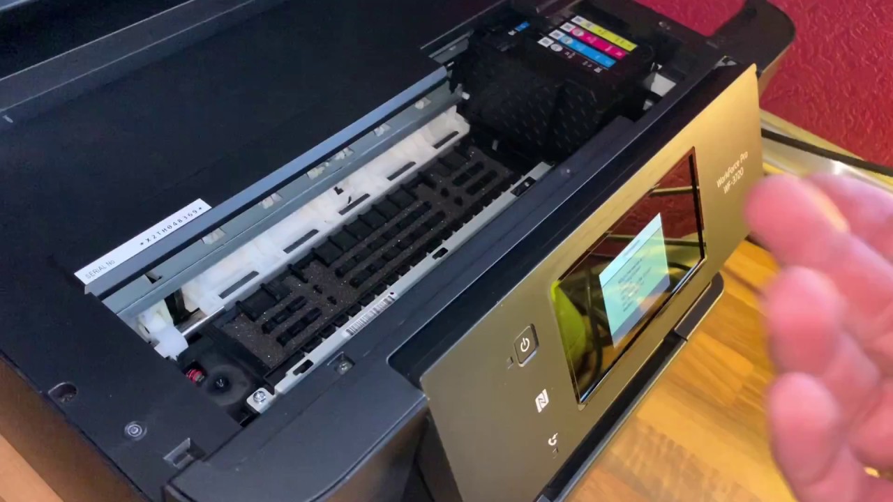 Epson Drucker Papier Stau beheben WorkForce Pro WF3720D Multifunktionsgerät Fehlerbehebung Anleitung