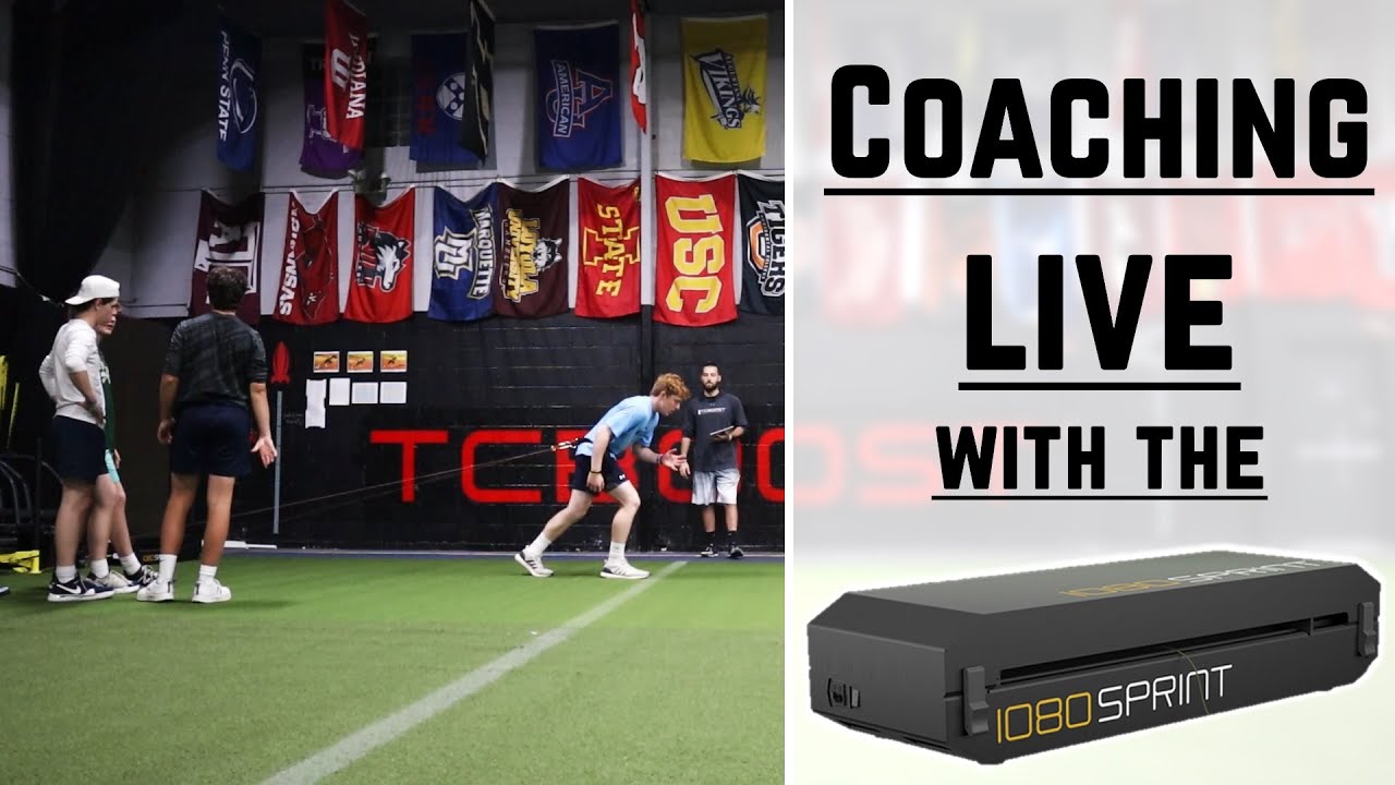 Live Sprinting and Speed Training Session with 1080 Sprint by 1080 Motion | Coaching Demo