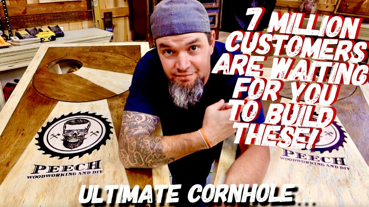 DIY Ultimate Rotating Cornhole Boards - Make Money Woodworking