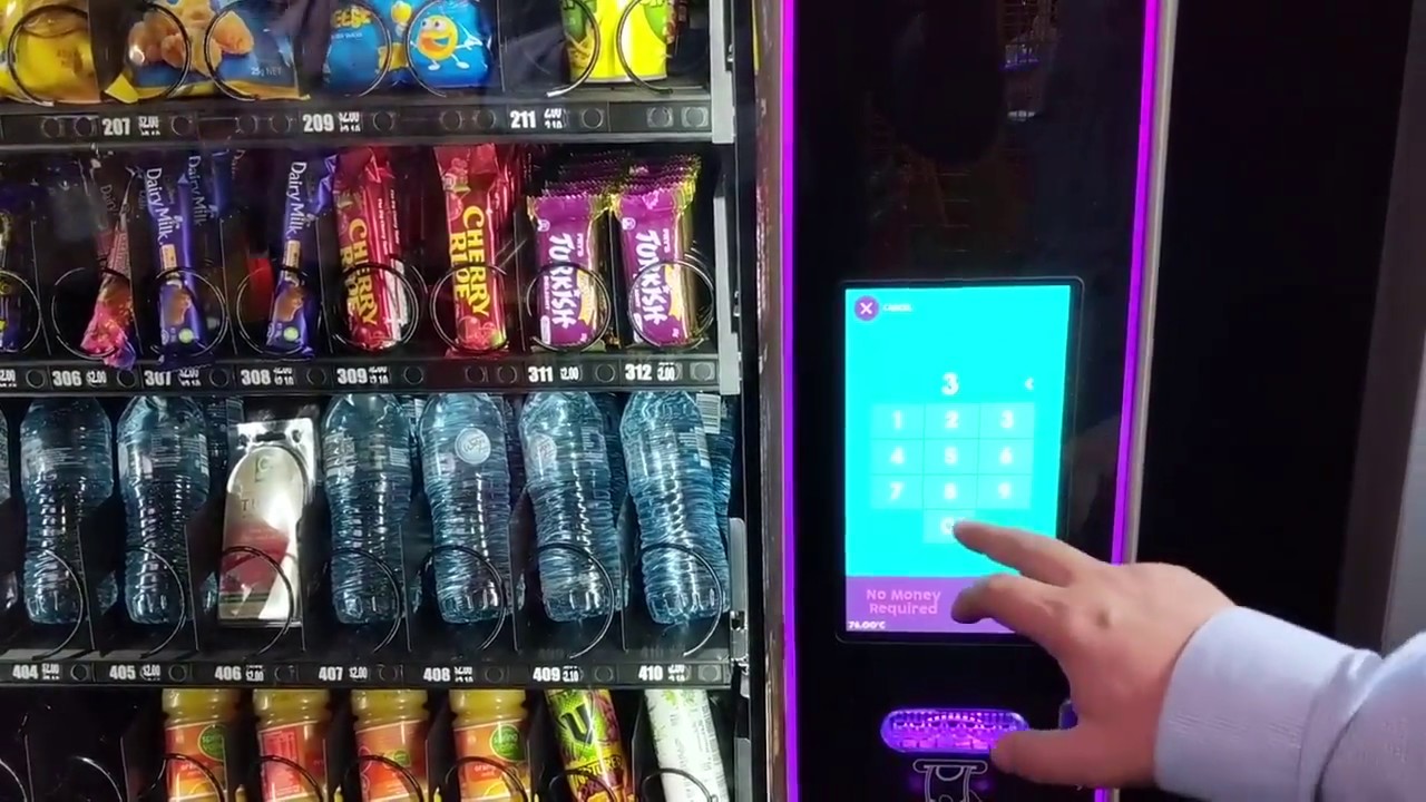 Video touch screen on our Crane MEDIA 2 Vending Machine