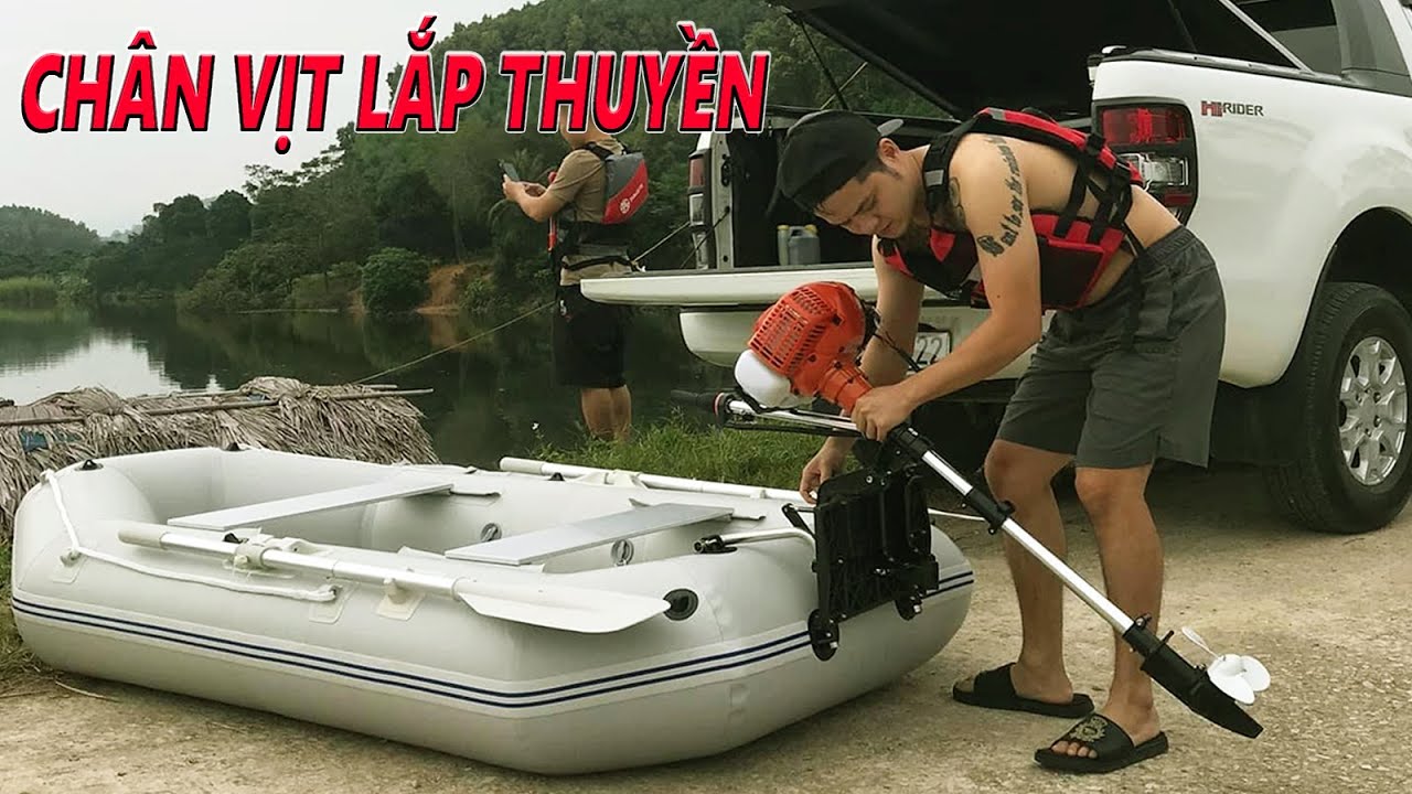 Chân Vịt Lắp Máy Cắt Cỏ Chạy Thuyền Nhỏ Gọn Tiện Dụng
