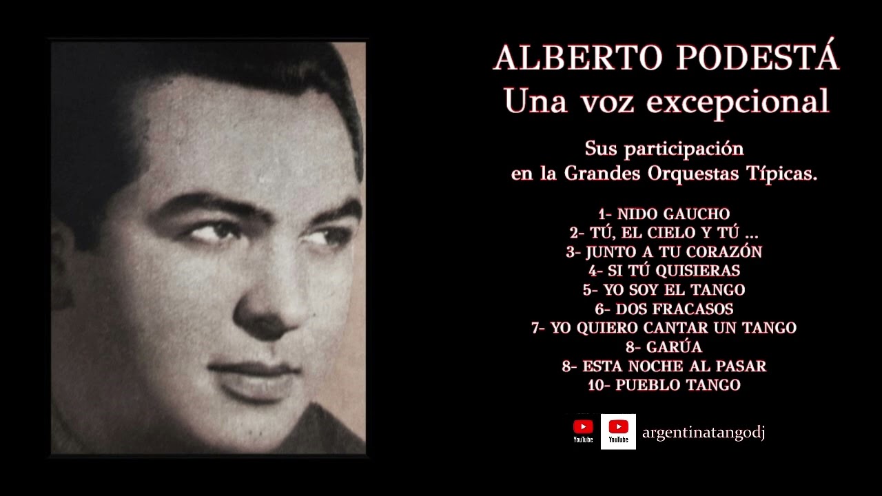 ALBERTO PODESTÁ: SUS MEJORES TANGOS CON CARLOS DI SARLI, MIGUEL CALÓ, & PEDRO LAURENZ