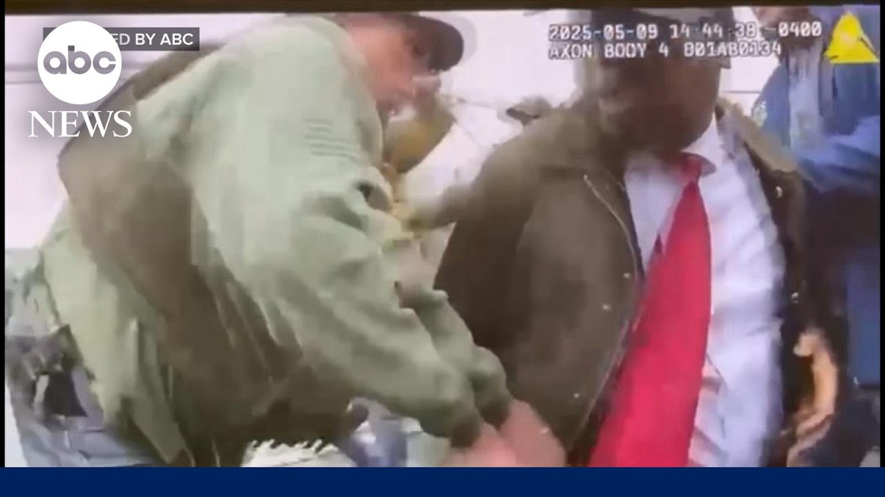 New video shows New Jersey mayor arrested at ICE detention center
