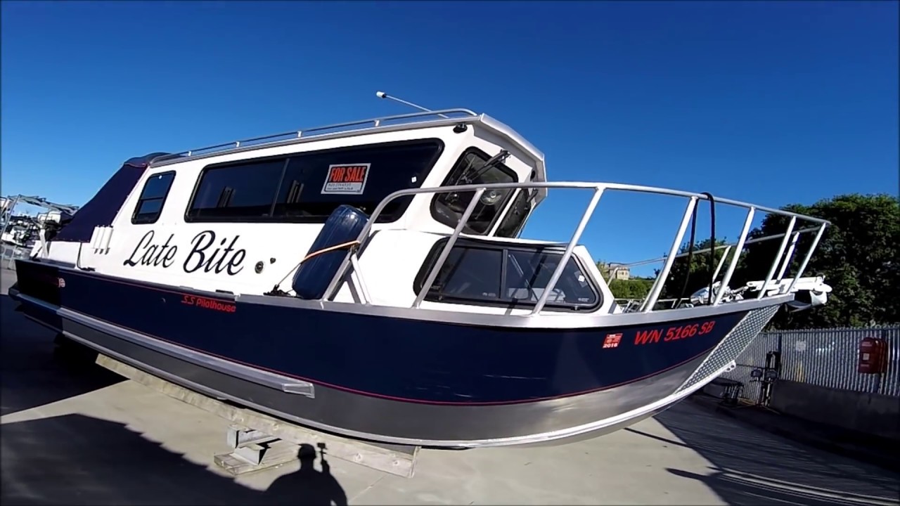 24' SS OFF Pilothouse Walkthrough on used boat (Has been sold)