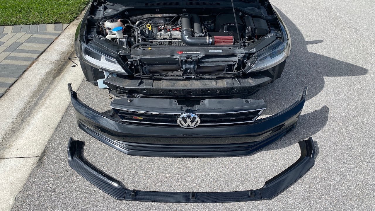 My Mk6 Jetta gets a Carbon Fiber front lip!