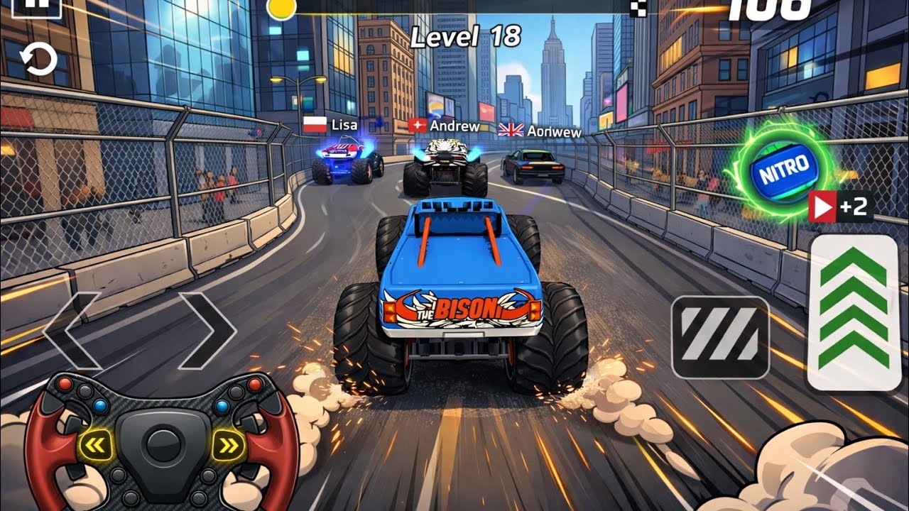 Mega Ramp Challenge! Super Crazy GT Monster Truck Racing Stunts | Android Gameplay #10 Skeleton Play