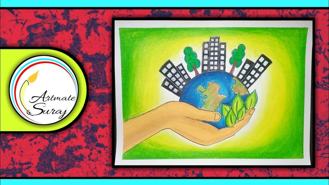 How to draw World Environment day drawing|World environment day drawing|Save tree save earth drawing
