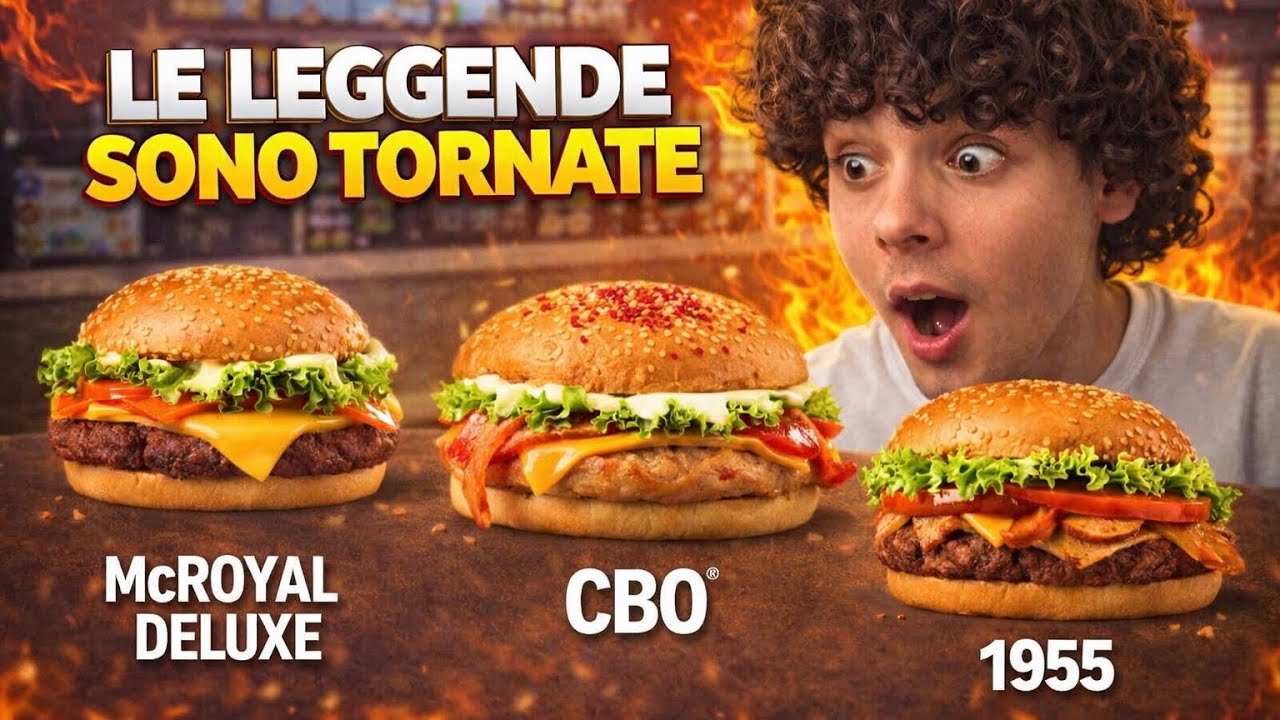 Le LEGGENDE sono TORNATE: PROVO i panini PIÙ ICONICI DI McDONALD’S CBO, 1955, McROYAL DELUXE