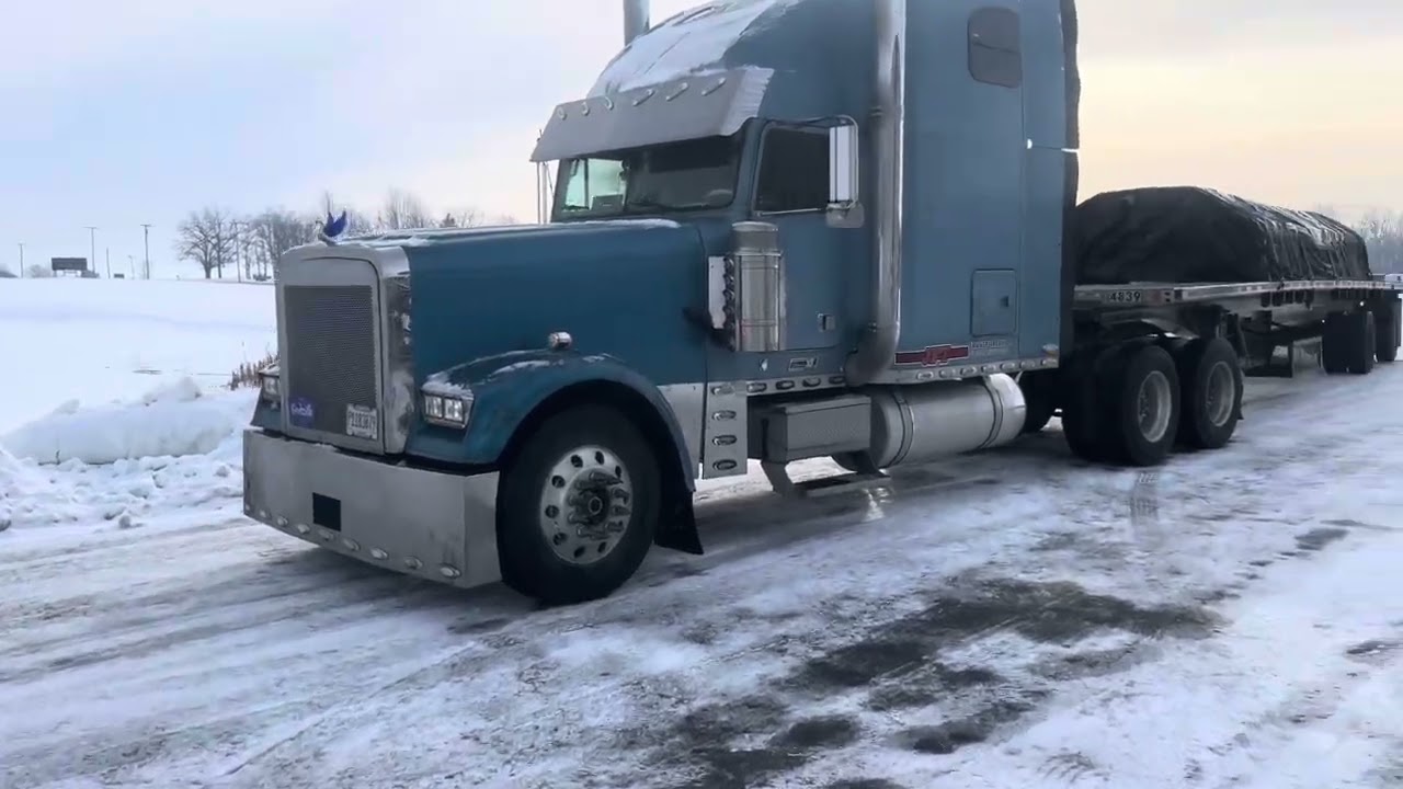 Thanksgiving snow storm aftermath and Indiana back roads 