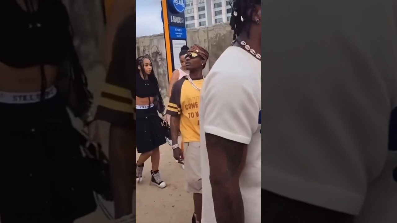 Wizkid, Skyla And Jada, Outside In Lagos 🇳🇬 #entertainment #music #afro #afrobeat #celebrity