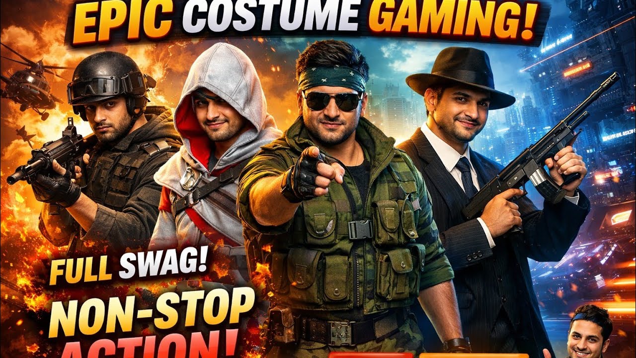 Shekhar  is live! Epic Costume Gaming 🔥 Full Swag | Non-Stop Action | Shekhar Plays