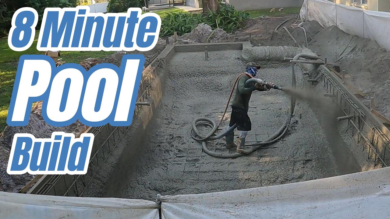 Pool Construction Time Lapse 2024 Florida