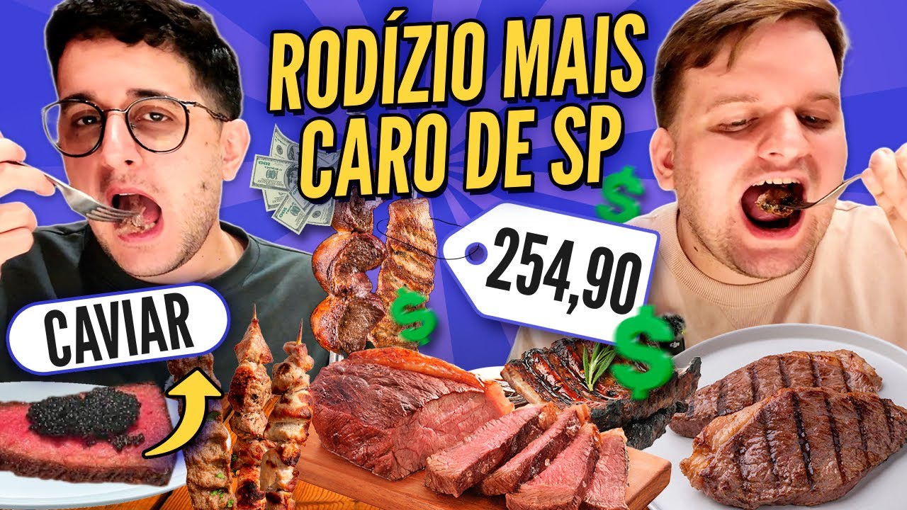 PROVANDO CARNES no ROD&Iacute;ZIO mais CARO de SP | Barbacoa