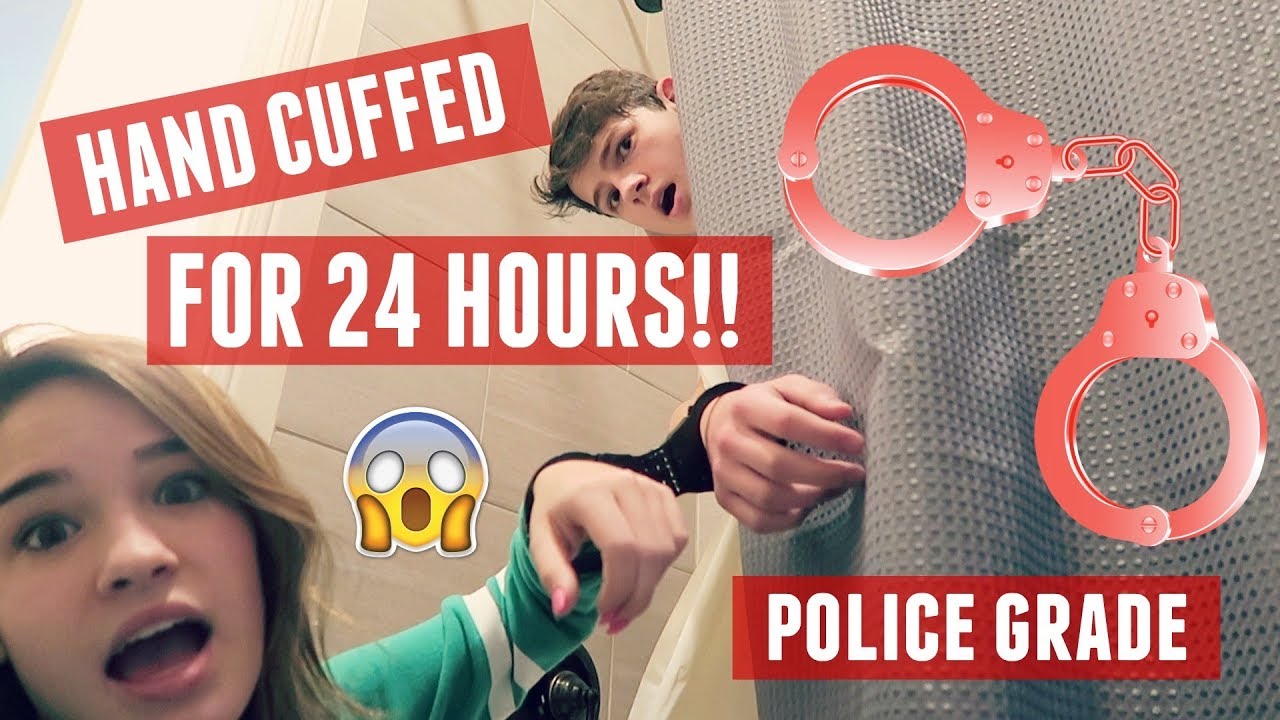 BOYFRIEND & GIRLFRIEND HANDCUFFED FOR 24 HOURS (POLICE GRADE HANDCUFFS)