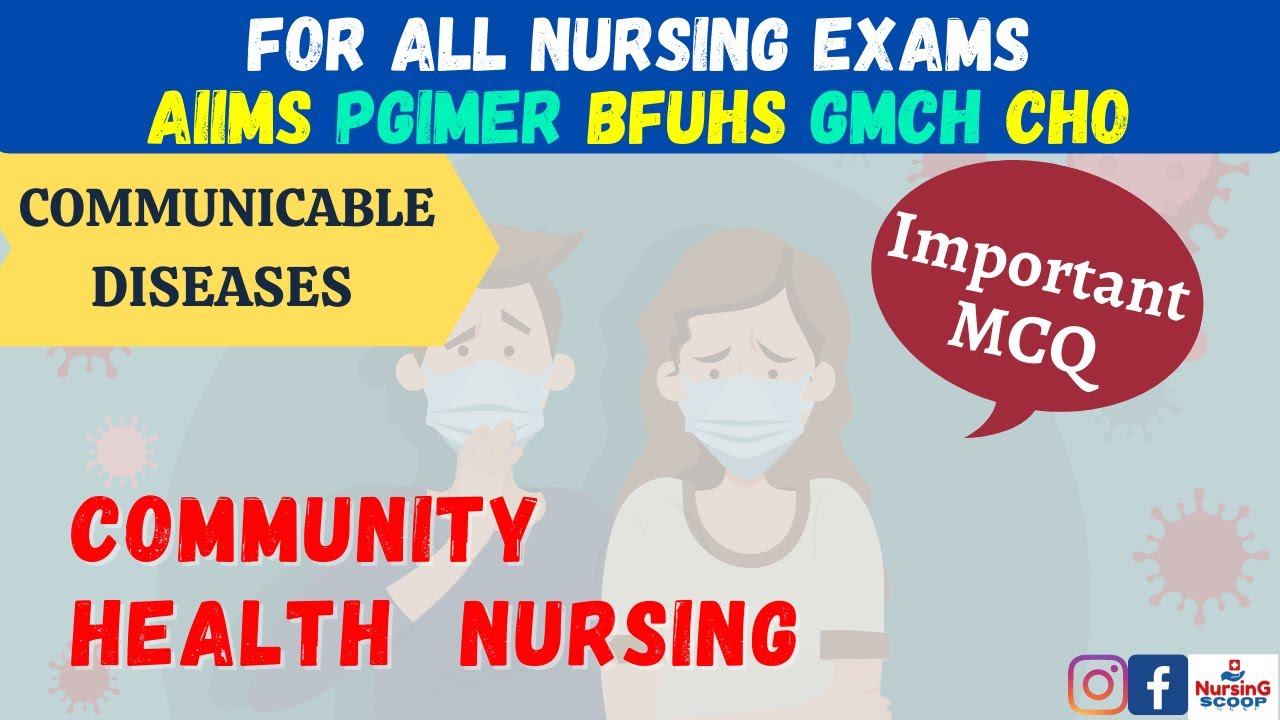 CHO Exam Preparation - Communicable Diseases MCQ | Community Health Nursing Punjab NHM BFUHS MP