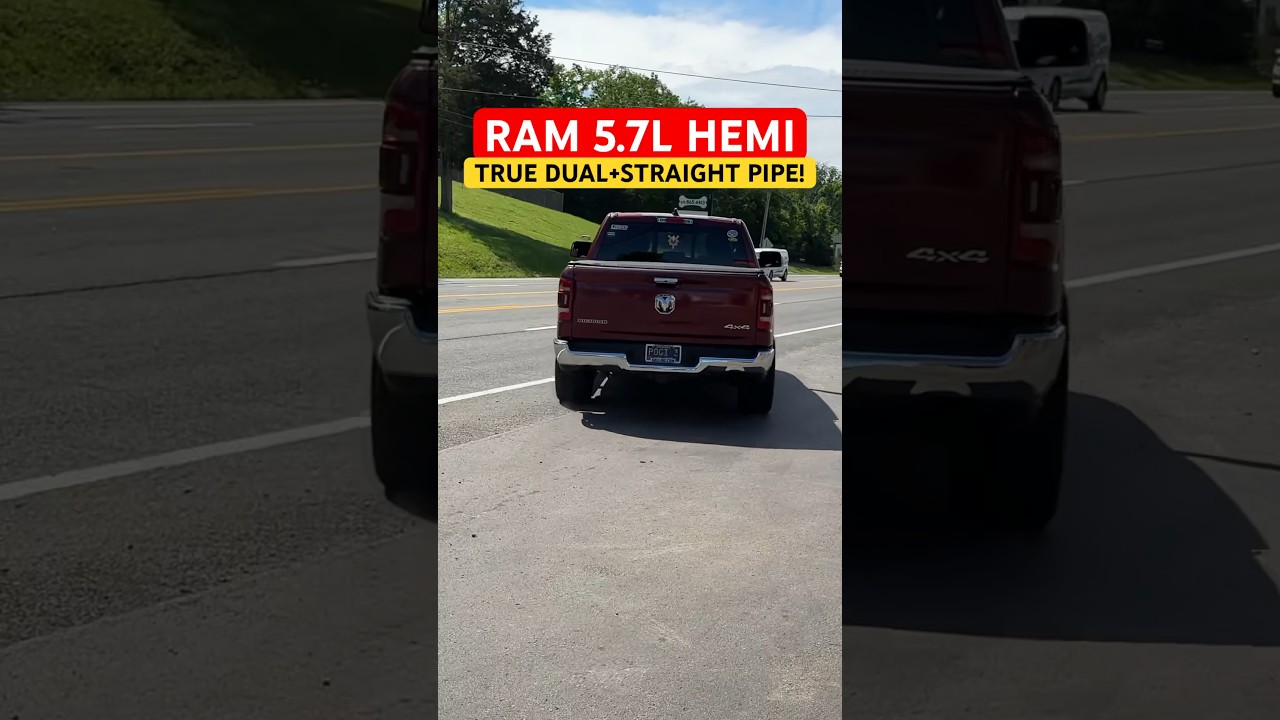 2019 RAM 1500 5.7L HEMI V8 w/ TRUE DUAL STRAIGHT PIPES @exhaustaddicts