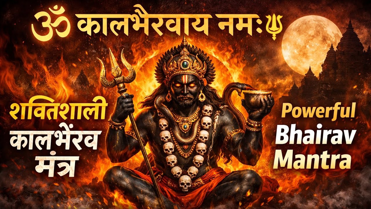 कालभैरव मंत्र साधना 🔥 | भय नाशक एवं रक्षक मंत्र | Om Kalbhairavaya Namah #sanatanDharm # shivbhakt 