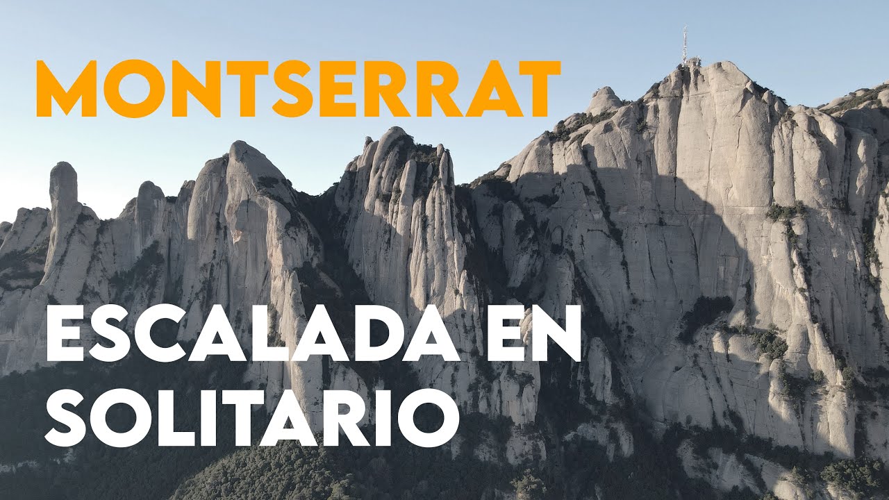 Escalada en solitario - Montserrat - Probando el Revo