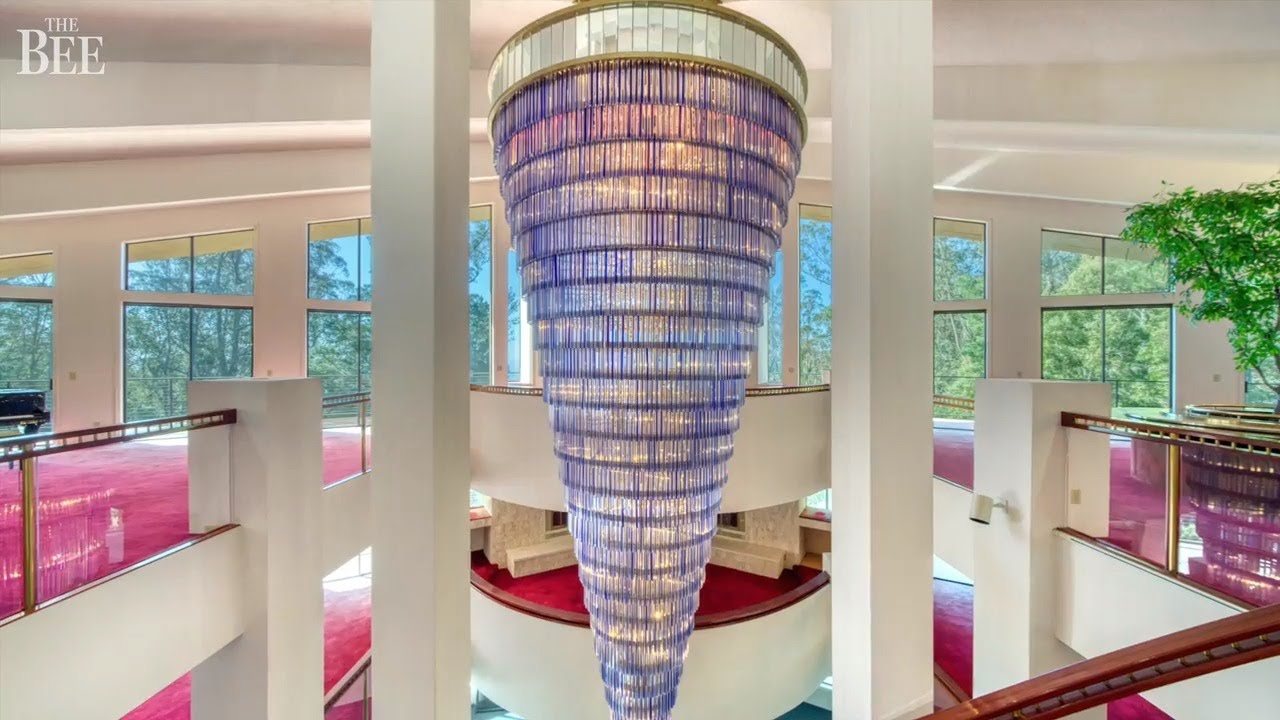 Wild, Colorful El Granada California Coastal Mansion With Three-story Chandelier For Sale: $15m