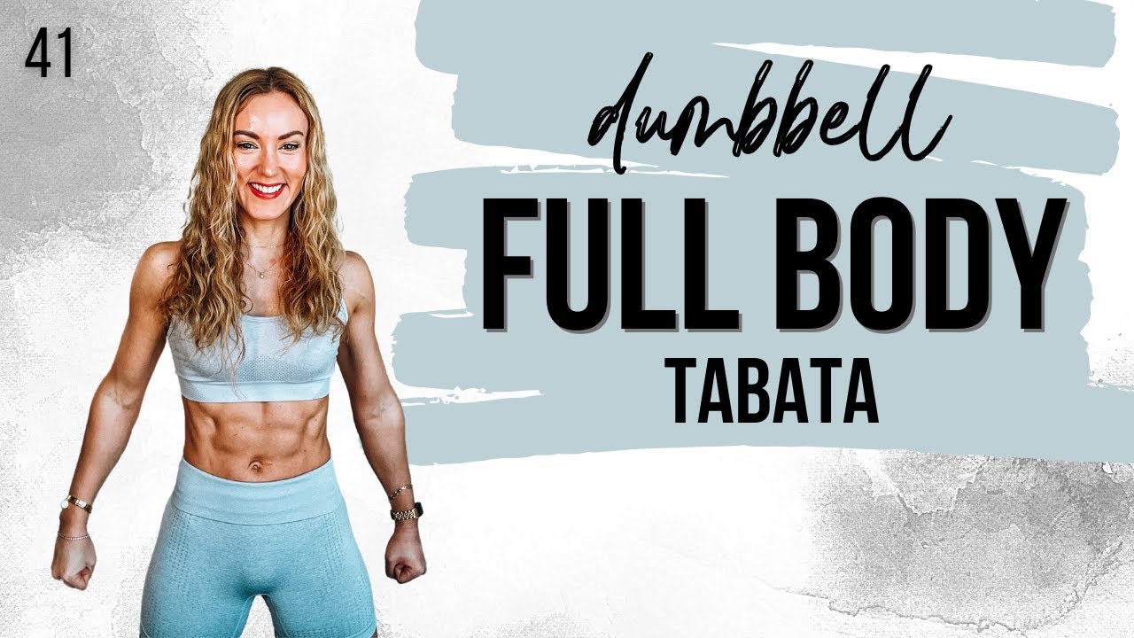 🔥 TABATA FULL BODY Workout With Dumbbells at Home | STRONG SUMMER DAY 41