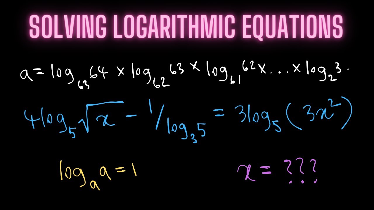 How to solve logarithmic equations. AA SL | AA HL IBDP math