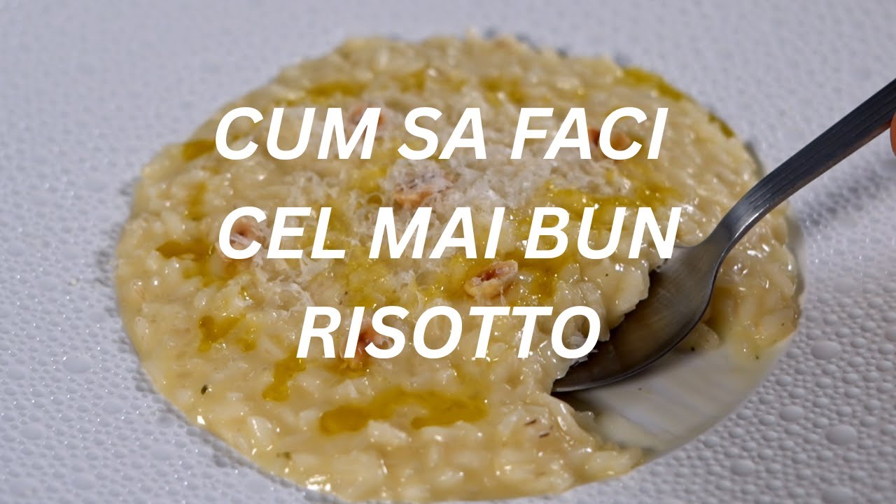 Risotto Italian AUTENTIC – Rețeta de BAZĂ Explicată Clar | Orez, Vin, Supă, Unt & Parmezan