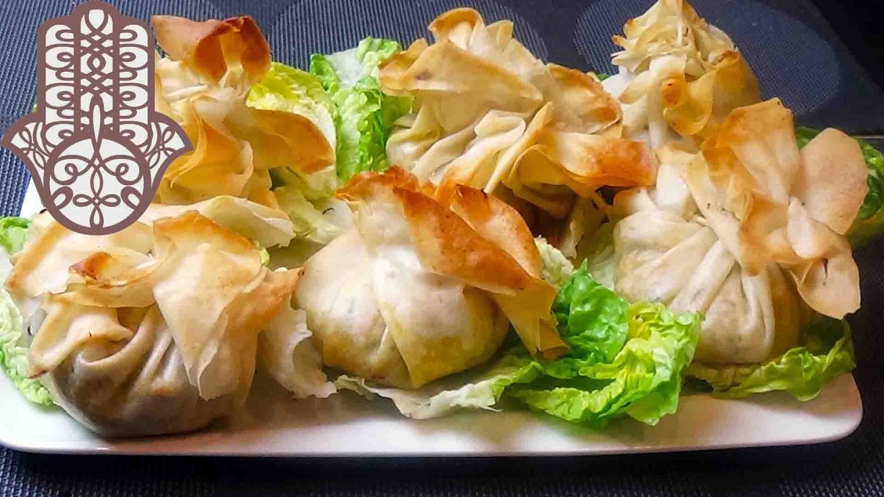 Aumônières de brick au poulet et légumes