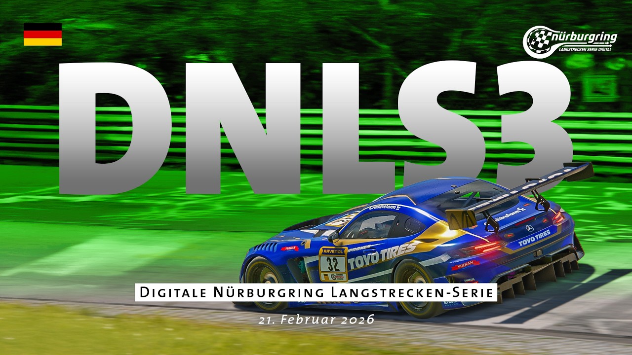 🇩🇪 LIVE: Digitale Nürburgring Langstrecken-Serie, Rennen 3