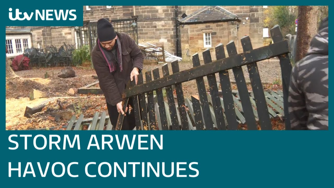 Storm Arwen leaves 30,000 homes across UK without power five days on | ITV News
