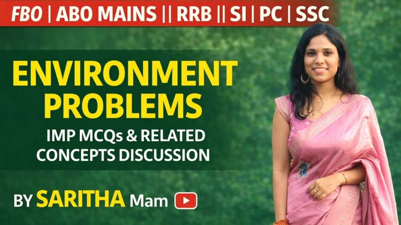 🌍 AP FBO|ABO || RRB || SSC || Environment 🔥 Important Concepts || JOIN APPSC FBO|ABO LIVE MCQs BATCH