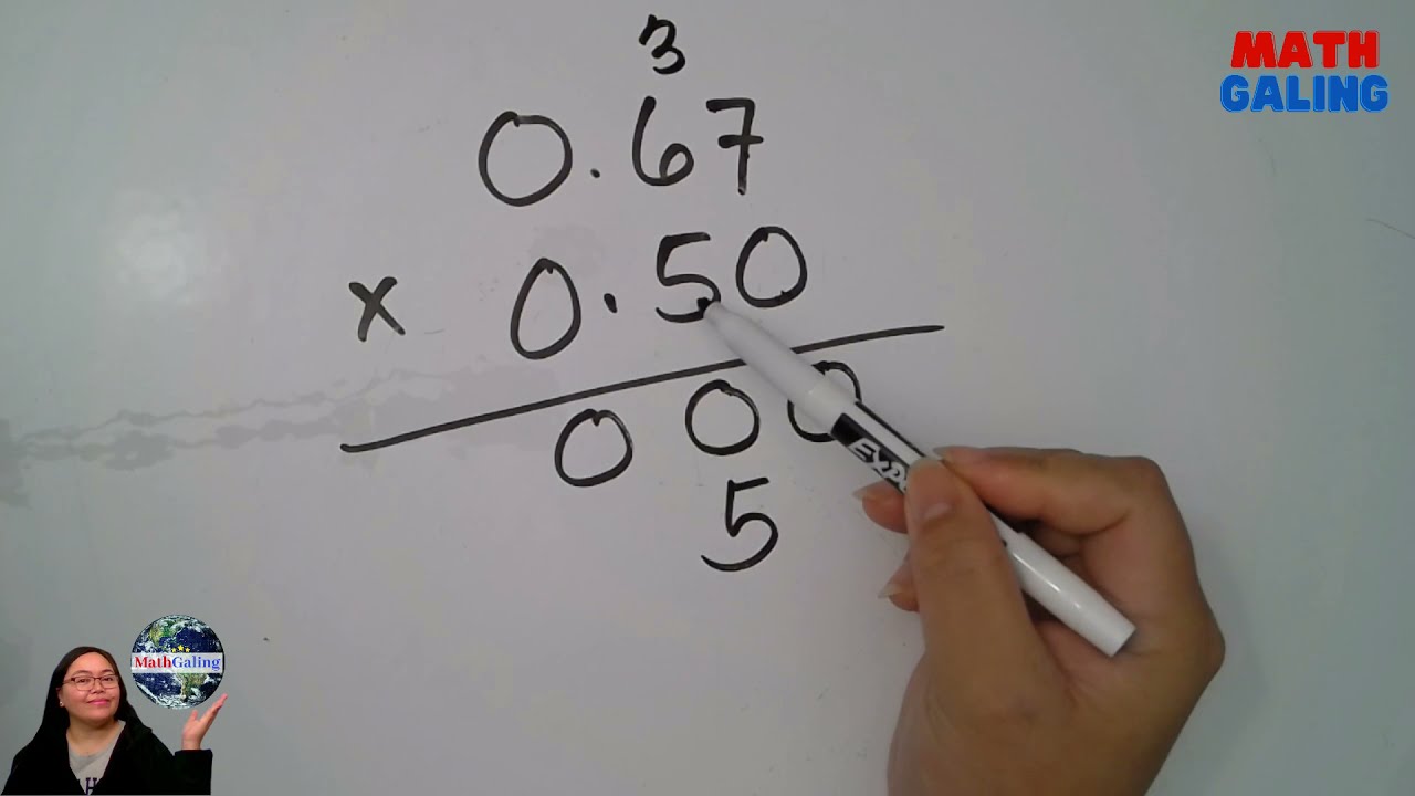 TAGALOG MATH Multiplying Decimals | Math Tagalog Tutorial Mathgaling