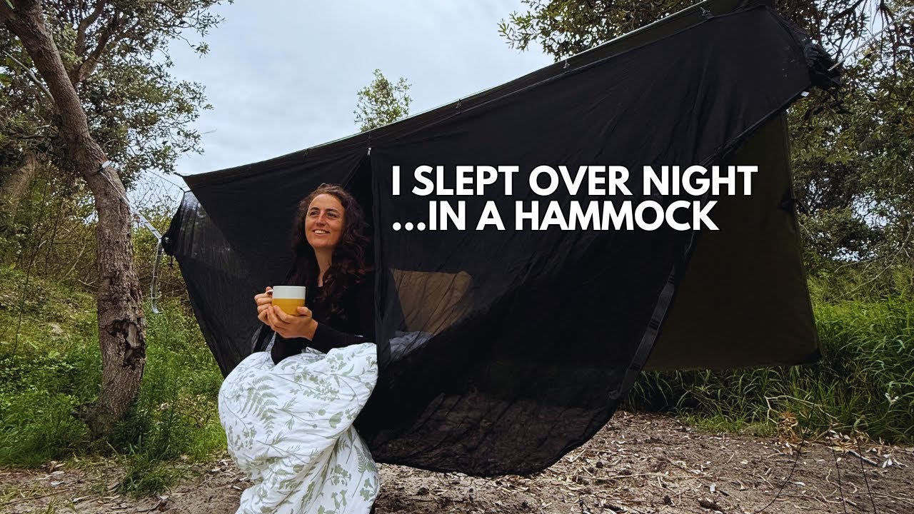 I slept overnight in a Nakie hammock... on Moreton Island