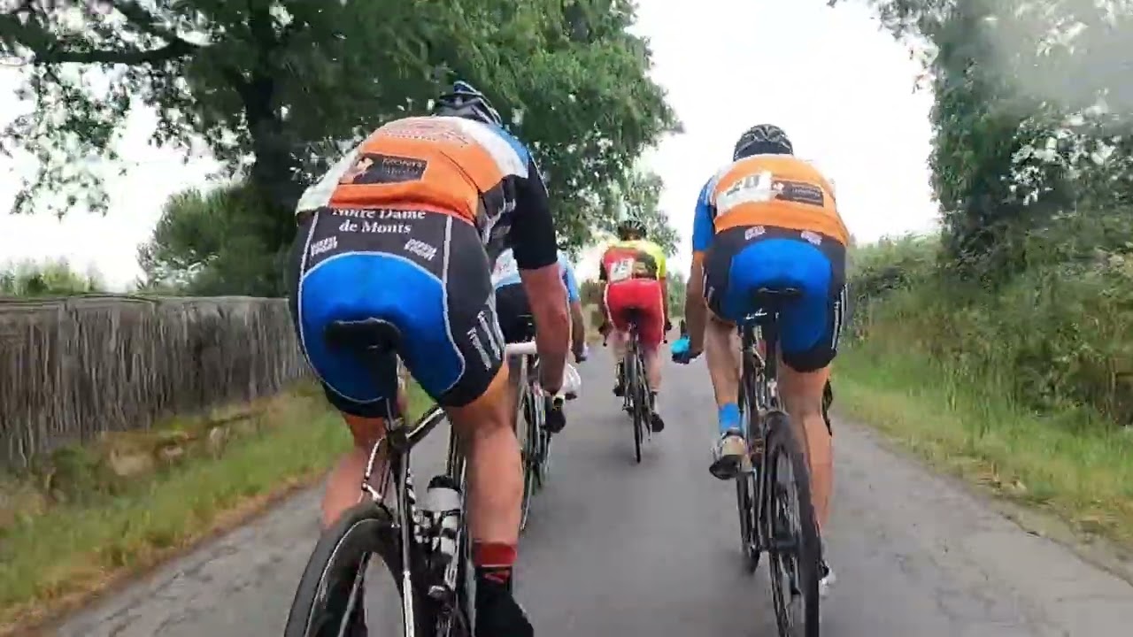 Les derniers km et l’arrivée de la course. Venansault (85) Vendée. Dimanche 18 juin 2023. Ufolep.