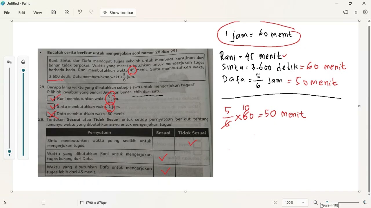 Hal.130 dan 143 no.27-29 (Hubungan antarsatuan waktu)