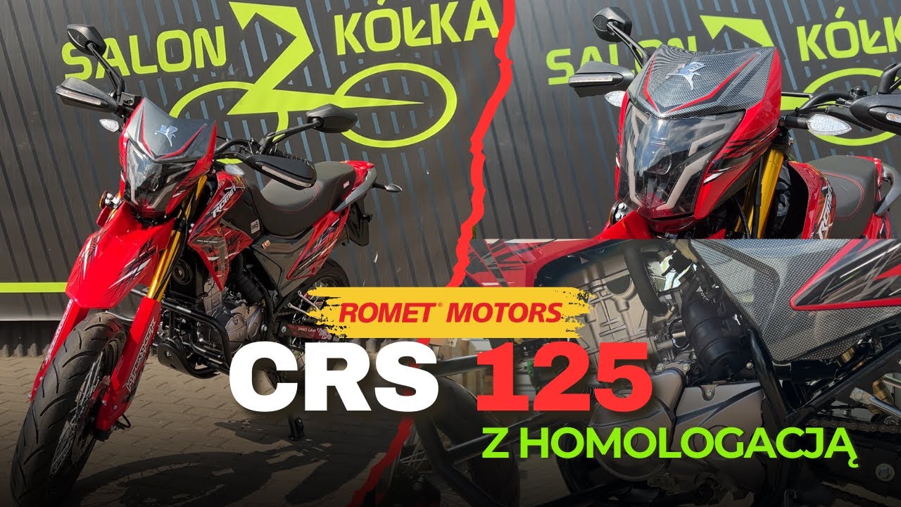 ENDURO/SUPERMOTO 125 Z HOMOLOGACJĄ! ROMET CRS 125 #salon2kolka #new