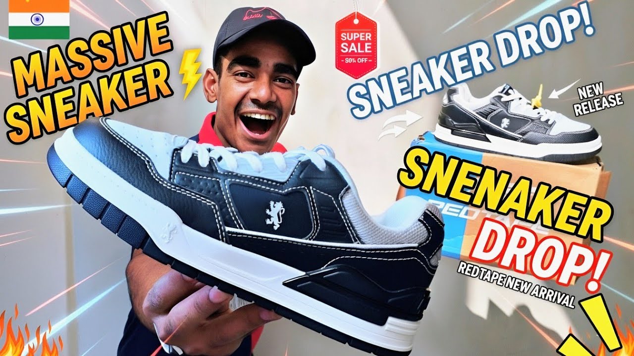 RED TAPE - Best Sneaker Ever.? Unboxing & Review 😍 Black & White  80% off 👟🔥