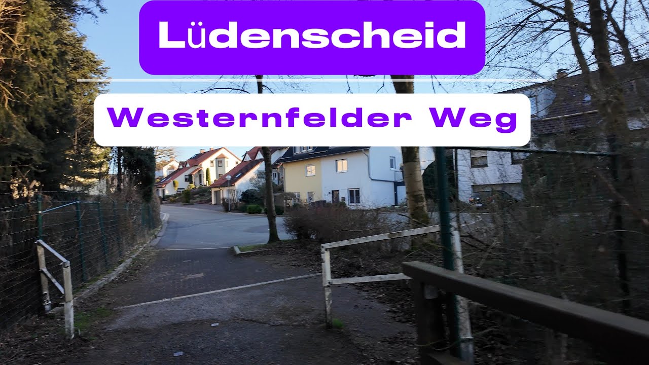 Westernfelder Weg Lüdenscheid – Quiet Urban Walk in Germany | 4K Tour