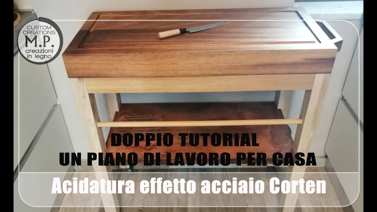 Doppio tutorial. Realizzare un tagliere professionale e ottenere l'effetto Corten su MDF