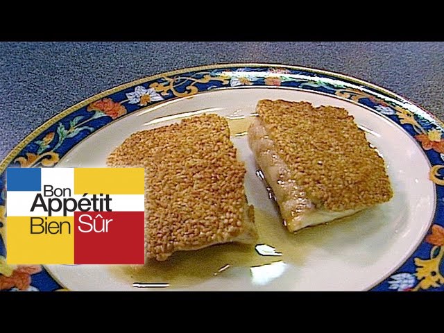 Dos de daurade grise poêlée en croûte de sésame [Recette]