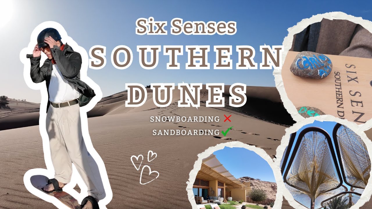 Six Senses Southern Dunes: Sandboarding Saudi Arabia!