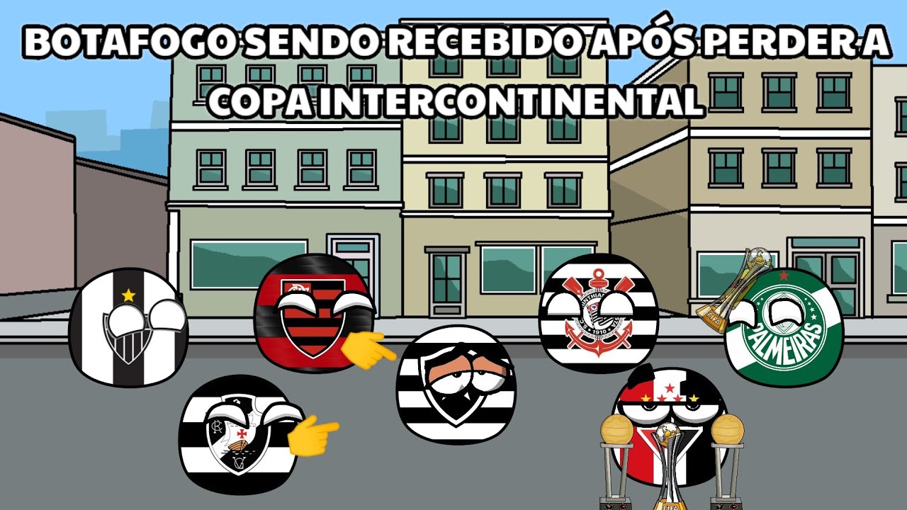 Botafogo sendo recebido após perder a Copa Intercontinental