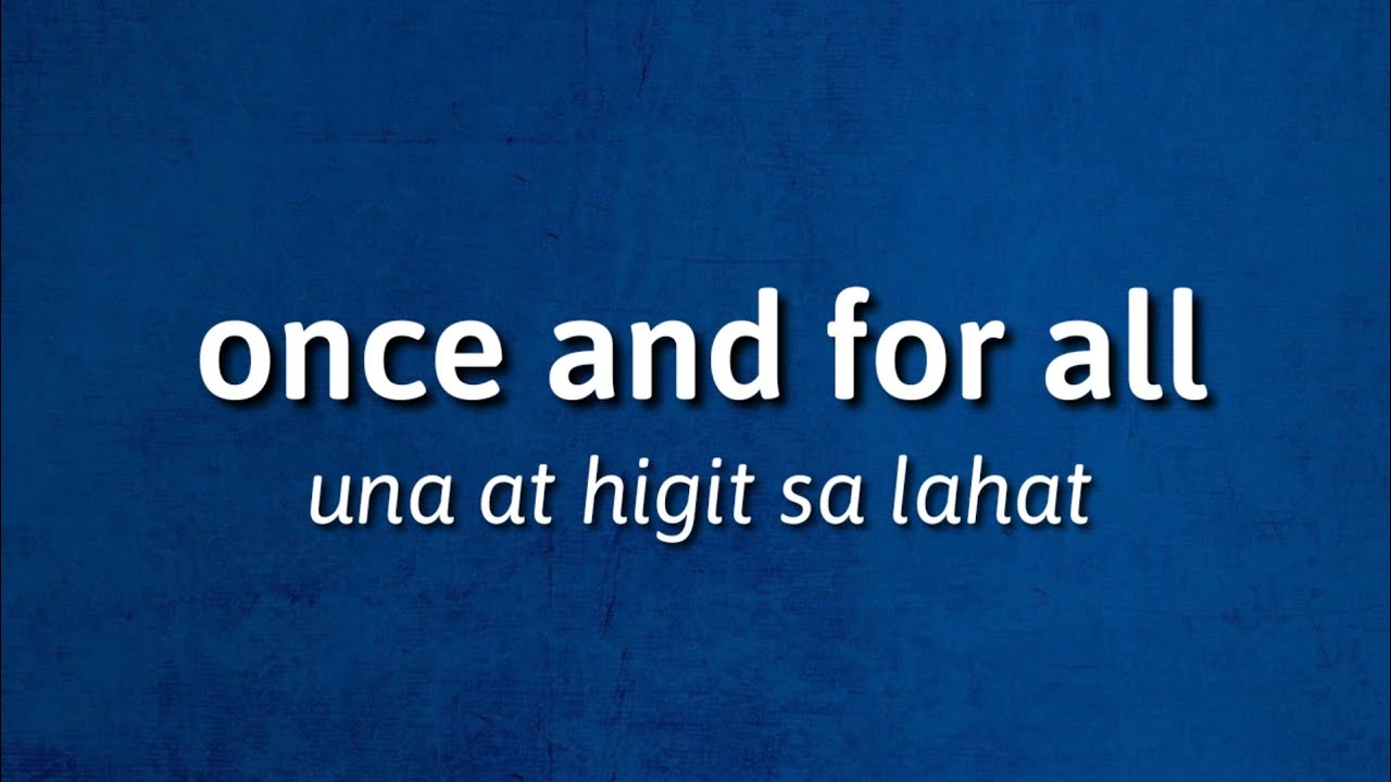 Difficult Idiomatic Expressions Translated in Tagalog
