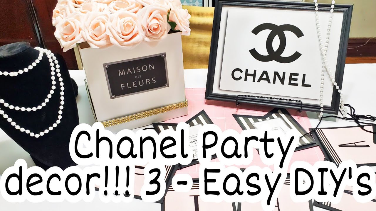 Three Easy DIY's For A Chanel Inspired Birthday Theme | Sister In Laws Birthday Decorations!!!