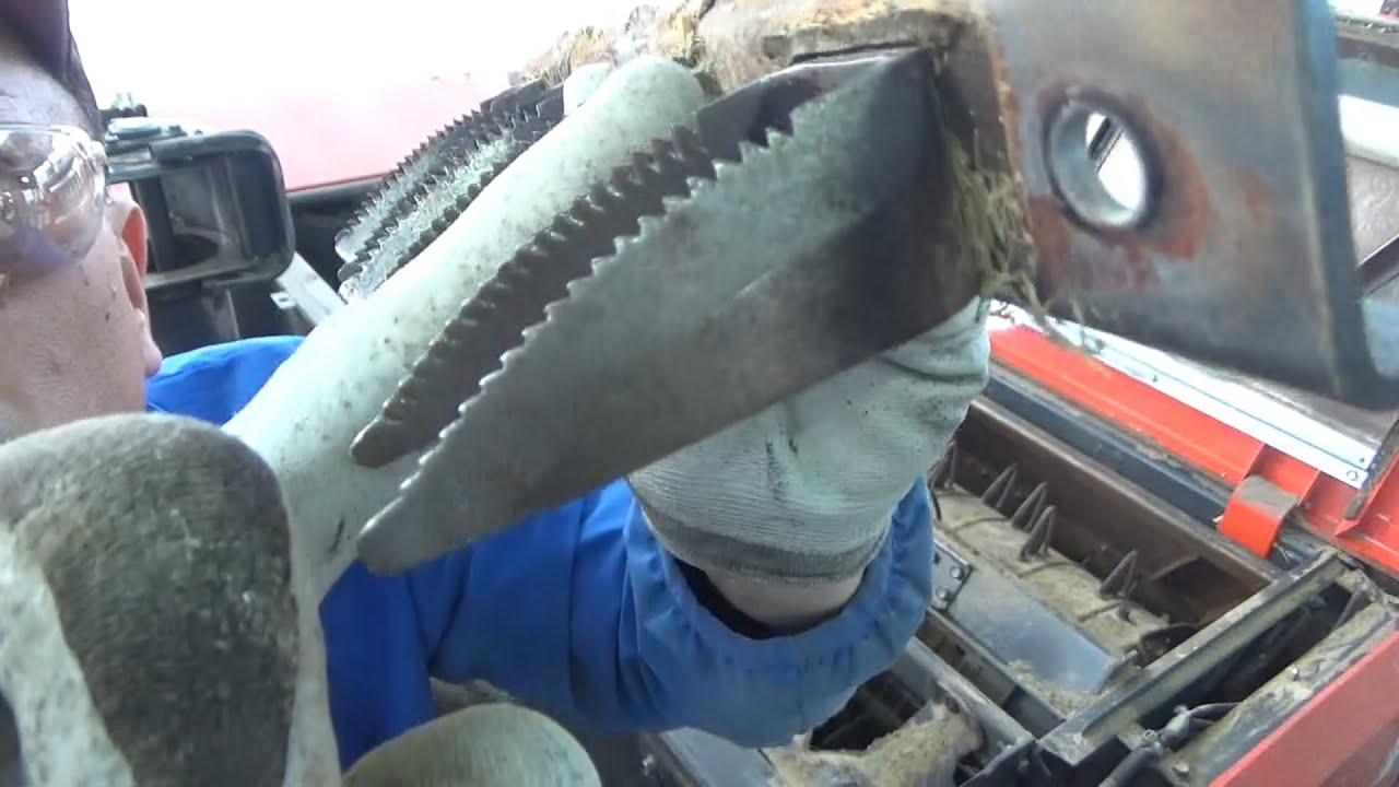ER470のわら切り刃を整備してみた